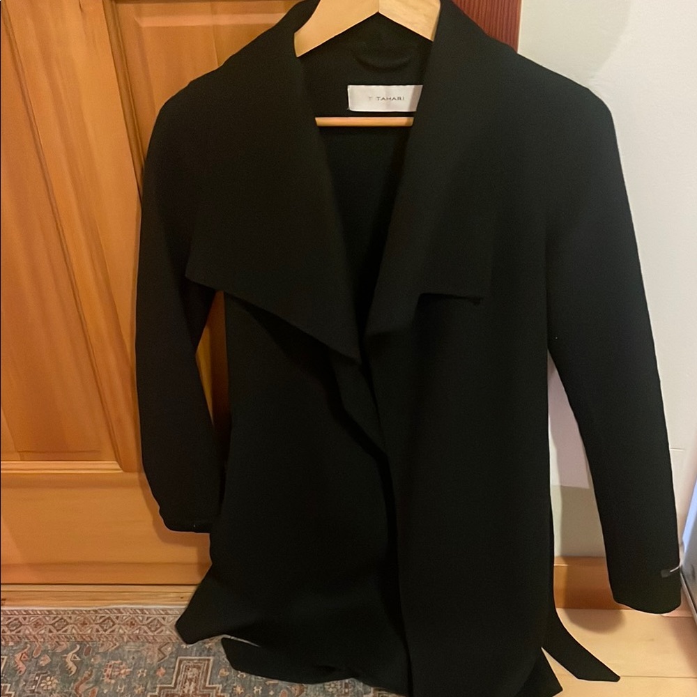 Tahari wool cape style jacket